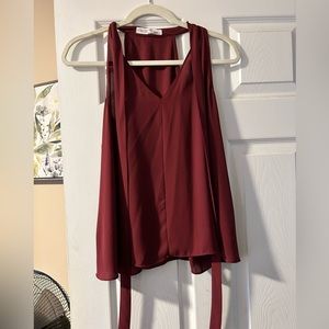 BCBG razorback sleeveless top